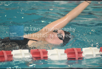 Sarah Litvinsky swimming the backstroke. Picture from Lors Photography