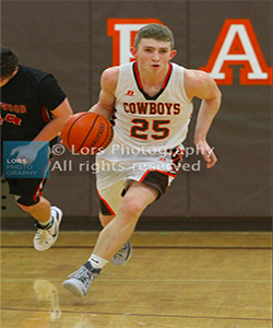 Nick Guillemain #25 starting the fastbreak. Photo from Lors Photogrpahy