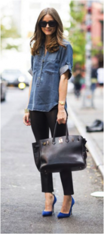 The blue trend. Photo Source: popsugar.com