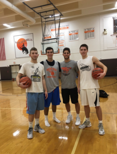 Pictured (L to R): Seniors Nick Guillemain, Kevin Michael, Jason Shill, Michael Murphy