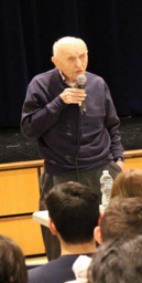 Ray Fishler sharing his story with the students. Photo by Matthew Wikfors. 