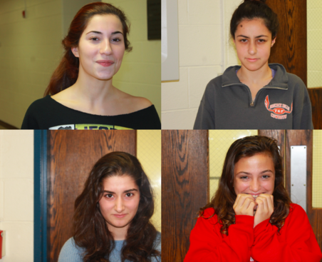 Hills students showing off being makeup free. Photo by Allison Murphy.
