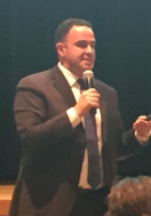 Kevin Sabet speaks to the audience at Pascack Valley. Photo by Matthew Wikfors.
