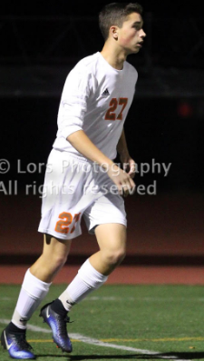 Captain Ryan DiCaprio looks to lead the soccer team to a successful season. Photo by Lors Photography.
