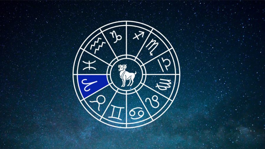 Horoscope symbols with Aries, the current horoscope, highlighted. Creative Commons image courtesy of Numerology Sign on Flickr.