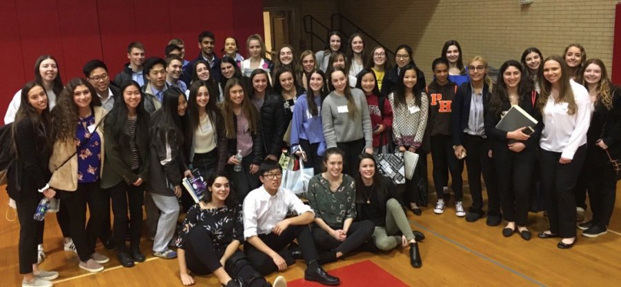 Pascack Hills High School Research in Molecular Genetics students at the 2019 North Jersey Regional Science Fair. Due to the ongoing pandemic, this year’s event was moved online. 