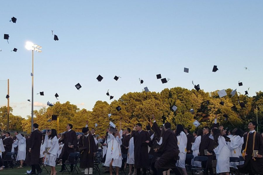 The 2018 Pascack Hills graduation. A parade for graduates will be hosted on June 16 with a limited in-person graduation on July 8.