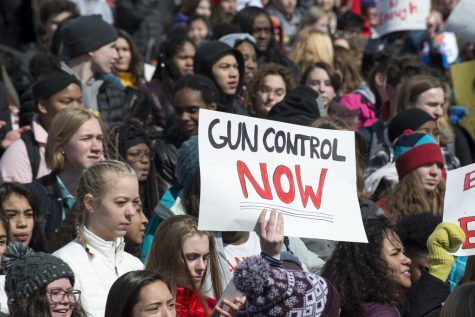 March For Our Lives students protest for gun control.