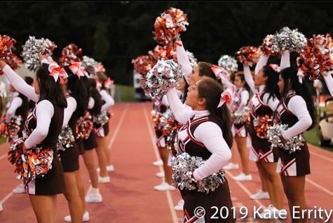 According to guidelines, both football and cheerleading hold the same risk when it comes to exposure to the coronavirus. But according to state regulations for winter sports, cheer teams are deemed non-essential at basketball games.