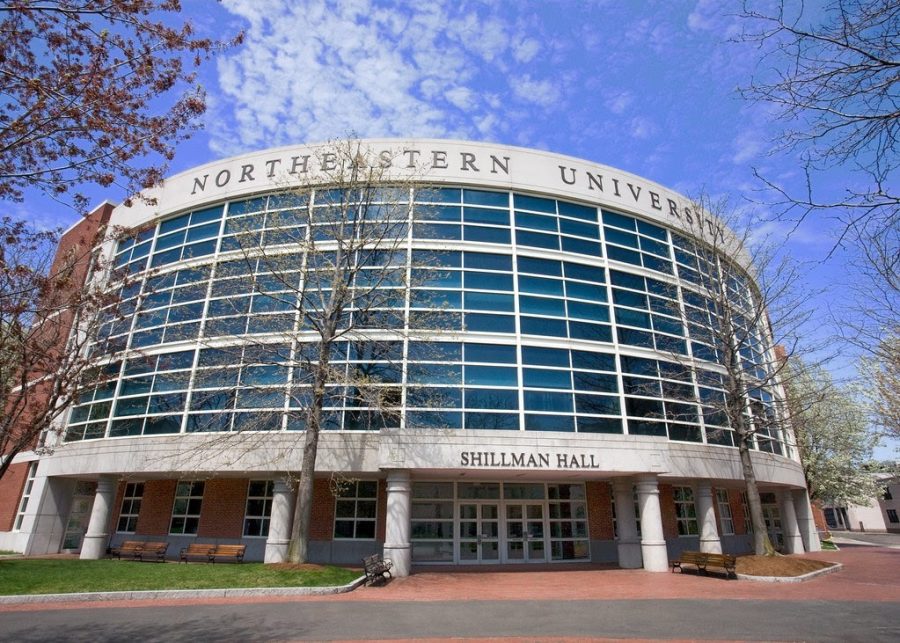Northeastern University is located within the city of Boston. 