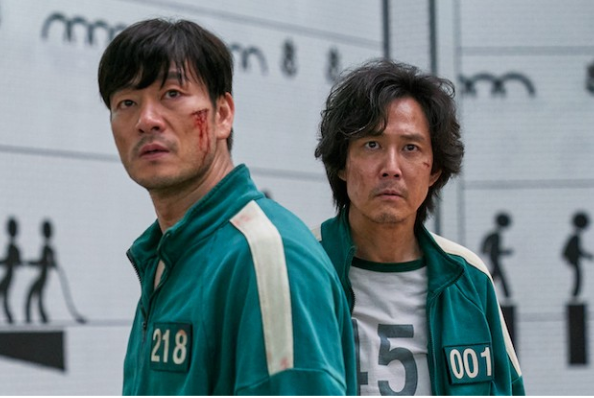 Two of “Squid Game’s” main characters, Cho Sang-woo and Seong Gi-hun. (Picture taken from Netflix)