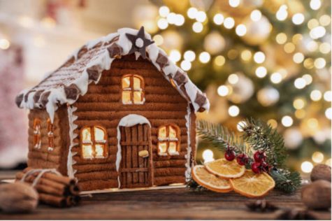 Gingerbread houses can be intricately designed, but more often for display than for a dessert. 