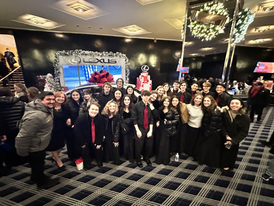 Chamber Choir after their performance. 