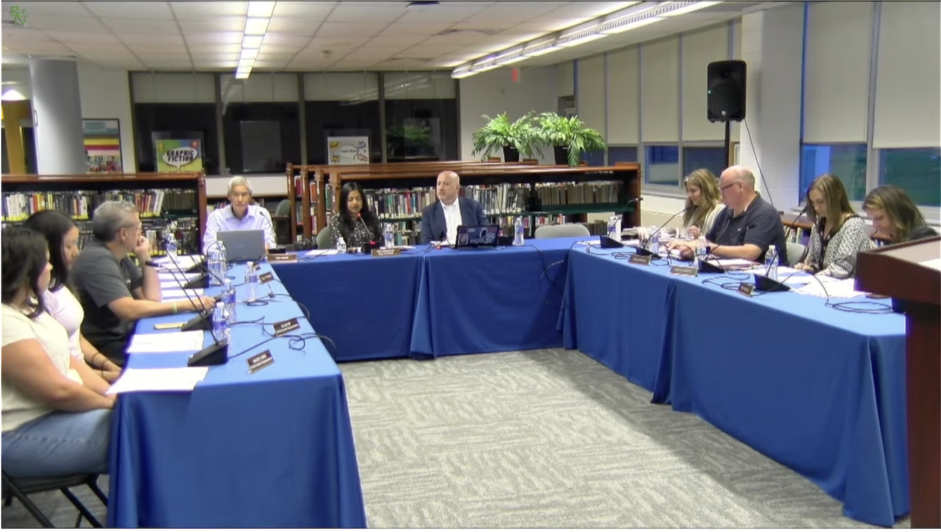 The BOE at the start of the meeting. 