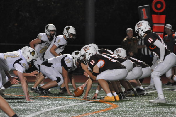 The Broncos facing off against Bergen Tech. 