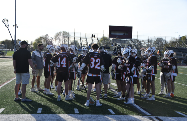 Boys lacrosse before taking the field against Wayne Hills on Tuesday.