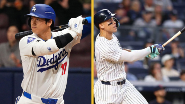 Dodgers' Shohei Ohtani (Left) and Yankees' Aaron Judge (Right)