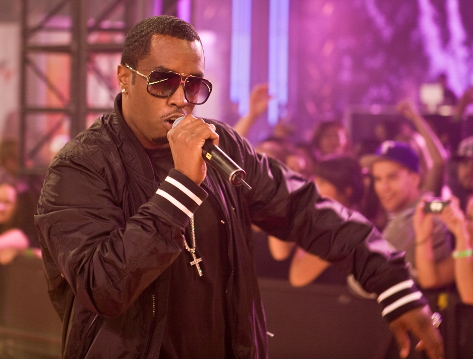 P. Diddy performing.