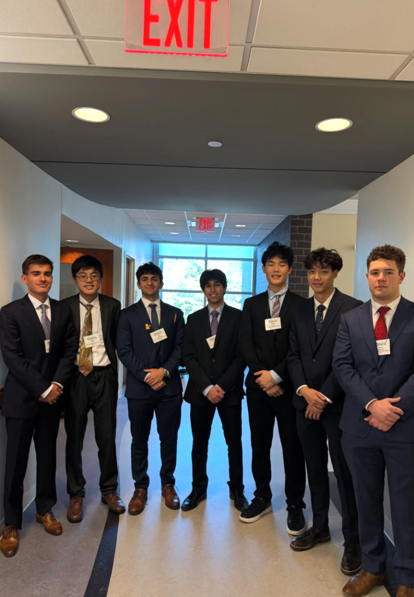 Hills DECA members during regionals.
