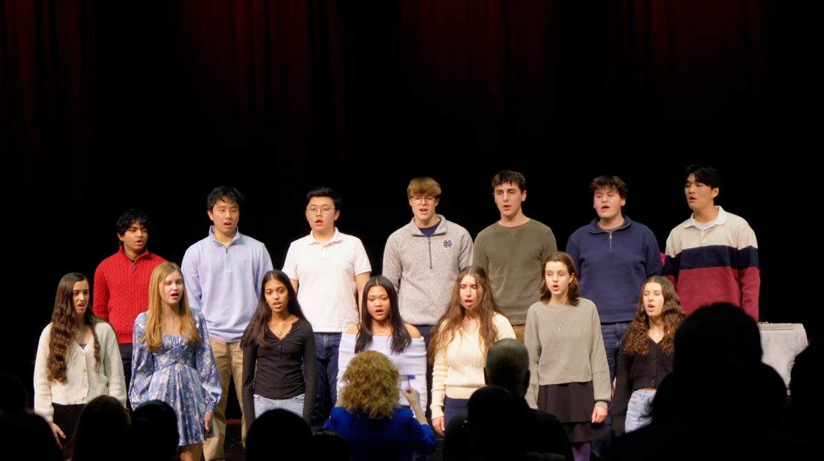 Vocal inductees singing national anthem, conducted by Margarita Elkin.
